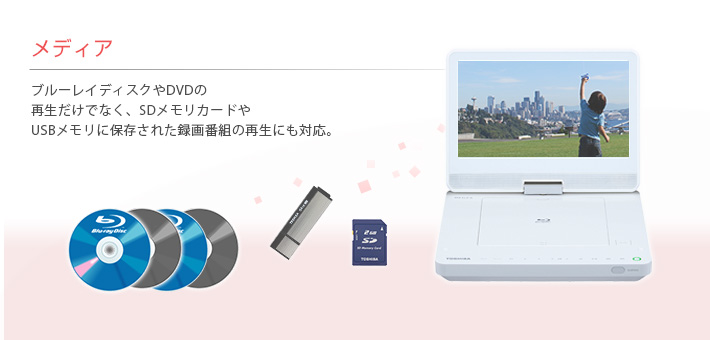 【超美品】TOSHIBA東芝  レグザポータプルプレーヤー  SD-BP900S