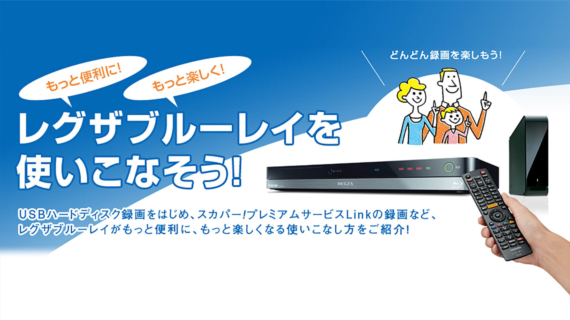 TOSHIBA REGZA 1TB HDD内蔵ブルーレイレコーダー DBR-T1